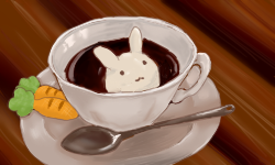 うさぎのカフェモカアート シリーズ１